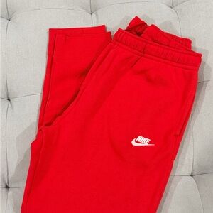 Nike Mens Bright Red Sweatpants